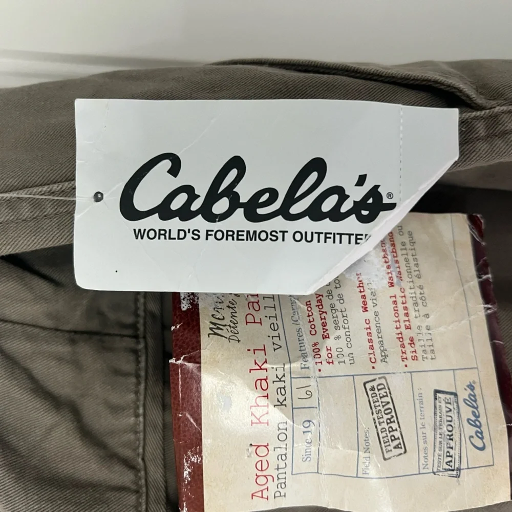 . New w tags Cabelas Khaki  Size 40/36 - Picture 4 of 6